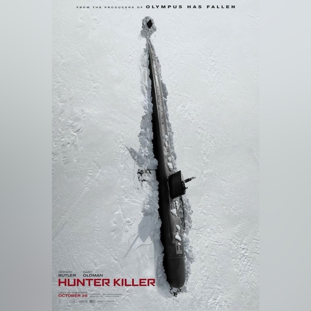 Hunter Killer (2018) Original D/S Movie Poster 27x40 Gary Oldman Gerard Butler